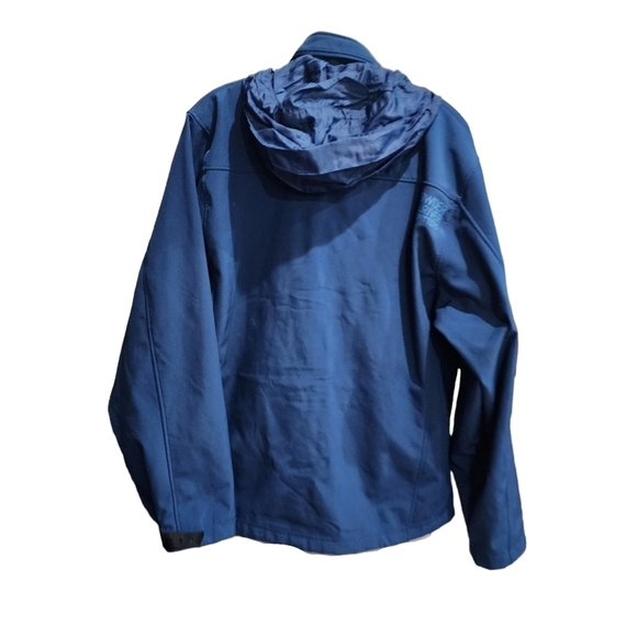 POWDER RIVER OUTFITTERS Blue jacket packable hood Size Large - Picture 2 of 4